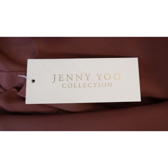 JENNY YOO James Wrap Gown in Hibiscus NWT US 6 - Picture 9 of 13